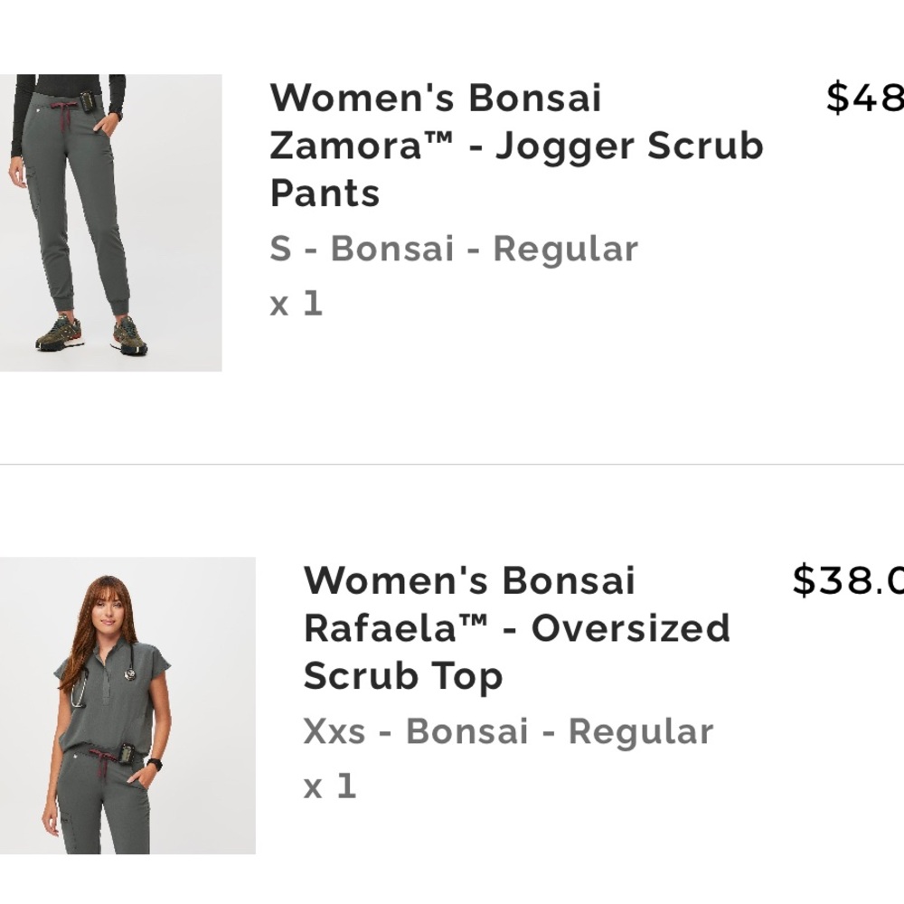 Figs Women's Bonsai Zamora Jogger Scrub Pants - Dark Gray
